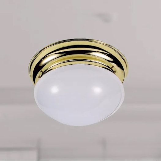 PLAFON COLONIAL Ø 23CM LATÃO | GOLDEN-ART T151LT PLAFON COLONIAL Ø 23CM LATÃO | GOLDEN-ART T151LT