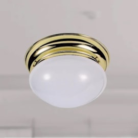 PLAFON COLONIAL Ø 23CM LATÃO | GOLDEN-ART T151LT PLAFON COLONIAL Ø 23CM LATÃO | GOLDEN-ART T151LT