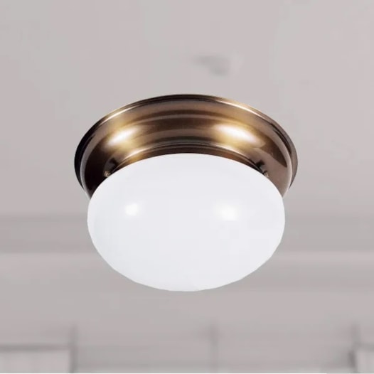 PLAFON COLONIAL Ø 27CM LATÃO | GOLDEN-ART T152LT PLAFON COLONIAL Ø 27CM LATÃO | GOLDEN-ART T152LT