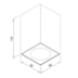 PLAFON CUBE 1 PAR20 50W 80X80X135MM | NEWLINE PL03011