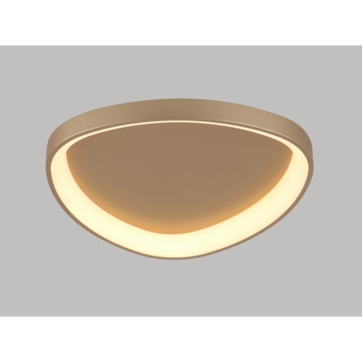 PLAFON DAMA DOURADO 34W 3000K 2550lm BIVOLT 450MM | SL ILUMINAÇÃO 477