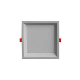 PLAFON DE EMBUTIR LOW FRAME BRANCO 12X12X2CM 1X12W 3000K | BELLA ILUMINAÇÃO DLD012Q