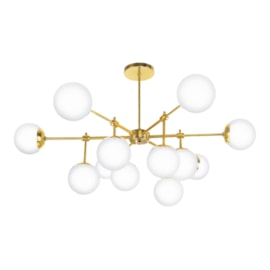 PLAFON DE SOBREPOR 12XG9 100X25CM METAL E VIDRO | OLD ARTISAN PLF-5325/A PLAFON DE SOBREPOR 12XG9 100X25CM METAL E VIDRO | OLD ARTISAN PLF-5325/A