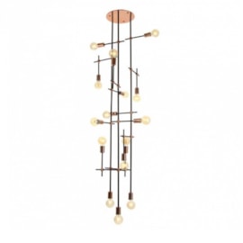 PLAFON DE SOBREPOR 15XE27 193X64CM METAL | OLD ARTISAN PLF-5171 PLAFON DE SOBREPOR 15XE27 193X64CM METAL | OLD ARTISAN PLF-5171