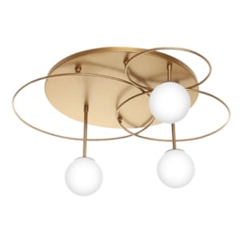 PLAFON DE SOBREPOR 3XG9 60X33CM METAL E VIDRO | OLD ARTISAN PLF-5606 PLAFON DE SOBREPOR 3XG9 60X33CM METAL E VIDRO | OLD ARTISAN PLF-5606