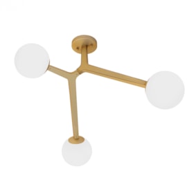 PLAFON DE SOBREPOR COLLI DOURADO E BRANCO | STUDIOLUCE PL1609DO PLAFON DE SOBREPOR COLLI DOURADO E BRANCO | STUDIOLUCE PL1609DO