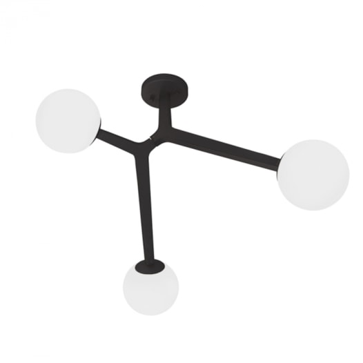 PLAFON DE SOBREPOR COLLI PRETO E BRANCO | STUDIOLUCE PL1609PT PLAFON DE SOBREPOR COLLI PRETO E BRANCO | STUDIOLUCE PL1609PT