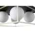 PLAFON DE SOBREPOR CUBO GLOBO QUADRADO CHAMPANHE E PRETO | NORDECOR 2254