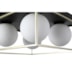 PLAFON DE SOBREPOR CUBO GLOBO QUADRADO CHAMPANHE E PRETO | NORDECOR 2254