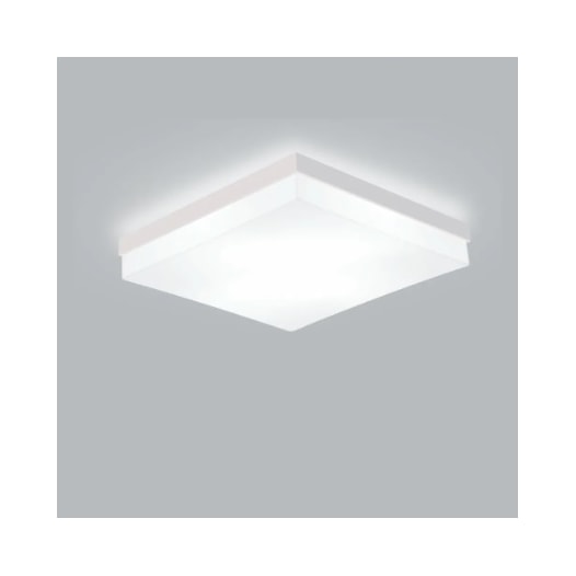 PLAFON DE SOBREPOR FLUTUA QUADRADO 32,5X32,5CM ALUMÍNIO E ACRÍLICO | USINA 3900/32 PLAFON DE SOBREPOR FLUTUA QUADRADO 32,5X32,5CM ALUMÍNIO E ACRÍLICO | USINA 3900/32