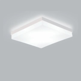 PLAFON DE SOBREPOR FLUTUA QUADRADO 32,5X32,5CM ALUMÍNIO E ACRÍLICO | USINA 3900/32 PLAFON DE SOBREPOR FLUTUA QUADRADO 32,5X32,5CM ALUMÍNIO E ACRÍLICO | USINA 3900/32