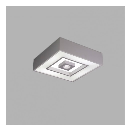 PLAFON DE SOBREPOR FOCUS QUADRADO 4 BULBO 1 MR16 | USINA 4550/38 PLAFON DE SOBREPOR FOCUS QUADRADO 4 BULBO 1 MR16 | USINA 4550/38