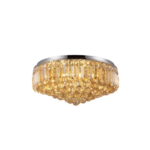 PLAFON DE SOBREPOR KRI METAL E CRISTAL CROMADO E ÂMBAR 9XG9 | BELLA ILUMINAÇÃO HU1104A PLAFON DE SOBREPOR KRI METAL E CRISTAL CROMADO E ÂMBAR 9XG9 | BELLA ILUMINAÇÃO HU1104A