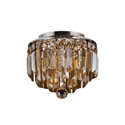 PLAFON DE SOBREPOR KRI REDONDO METAL E CRISTAL CROMADO E ÂMBAR | BELLA ILUMINAÇÃO HU1100A PLAFON DE SOBREPOR KRI REDONDO METAL E CRISTAL CROMADO E ÂMBAR | BELLA ILUMINAÇÃO HU1100A