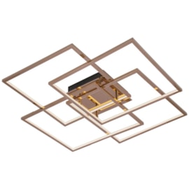 PLAFON DE SOBREPOR LED 3000K 103W BIVOLT 82X82X12CM INOX E SILICONE ROSE | SINDORA ILUMINAÇÃO DCX01267 PLAFON DE SOBREPOR LED 3000K 103W BIVOLT 82X82X12CM INOX E SILICONE ROSE | SINDORA ILUMINAÇÃO DCX01267