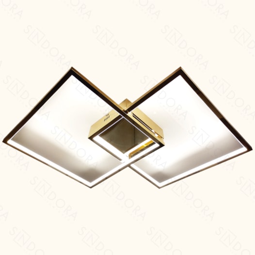 PLAFON DE SOBREPOR LED 3000K 39W BIVOLT 60X60CM INOX CHAMPANHE | SINDORA ILUMINAÇÃO DCX01291 PLAFON DE SOBREPOR LED 3000K 39W BIVOLT 60X60CM INOX CHAMPANHE | SINDORA ILUMINAÇÃO DCX01291