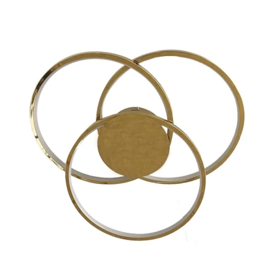 PLAFON DE SOBREPOR LED 3000K 50W BIVOLT Ø63CM INOX DOURADO | SINDORA ILUMINAÇÃO DCX01270 PLAFON DE SOBREPOR LED 3000K 50W BIVOLT Ø63CM INOX DOURADO | SINDORA ILUMINAÇÃO DCX01270