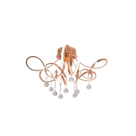 PLAFON DE SOBREPOR LED 3500K 43W BIVOLT Ø70X29CM CRISTAL E SILICONE ROSÊ | SINDORA ILUMINAÇÃO DCX01251 PLAFON DE SOBREPOR LED 3500K 43W BIVOLT Ø70X29CM CRISTAL E SILICONE ROSÊ | SINDORA ILUMINAÇÃO DCX01251