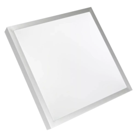 PLAFON DE SOBREPOR LED ALPHA QUADRADO MULTITEMPERATURA 60W BIVOLT 38X38CM BRANCO | SL ILUMINAÇÃO 2080-365