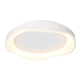 PLAFON DE SOBREPOR LED AMARÉ REDONDO 3000K 60W BIVOLT Ø62X10CM METAL E ACRÍLICO BRANCO | USINA IMPORTS UI20180/60BT