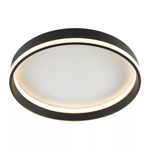 PLAFON DE SOBREPOR LED BELLO REDONDO 3000K 37W BIVOLT Ø40X6CM ALUMÍNIO E ABS PRETO | SL ILUMINAÇÃO 2040-247 PLAFON DE SOBREPOR LED BELLO REDONDO 3000K 37W BIVOLT Ø40X6CM ALUMÍNIO E ABS PRETO | SL ILUMINAÇÃO 2040-247