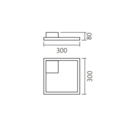 PLAFON DE SOBREPOR LED CASE 3000K 22W BIVOLT 30X30X8CM ALUMÍNIO E ACRÍLICO | SPOTLINE 824/30 3000K PLAFON DE SOBREPOR LED CASE 3000K 22W BIVOLT 30X30X8CM ALUMÍNIO E ACRÍLICO | SPOTLINE 824/30 3000K