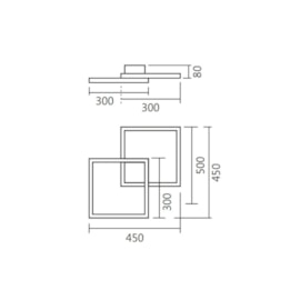 PLAFON DE SOBREPOR LED CASE 3000K 40W BIVOLT 45X45X8CM ALUMÍNIO E ACRÍLICO | SPOTLINE 824/30-30 3000K PLAFON DE SOBREPOR LED CASE 3000K 40W BIVOLT 45X45X8CM ALUMÍNIO E ACRÍLICO | SPOTLINE 824/30-30 3000K