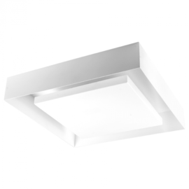 PLAFON DE SOBREPOR LED CAVITY 3000K 24W BIVOLT 35X35X8CM METAL BRANCO | SPOTLINE 1059/35-3000K