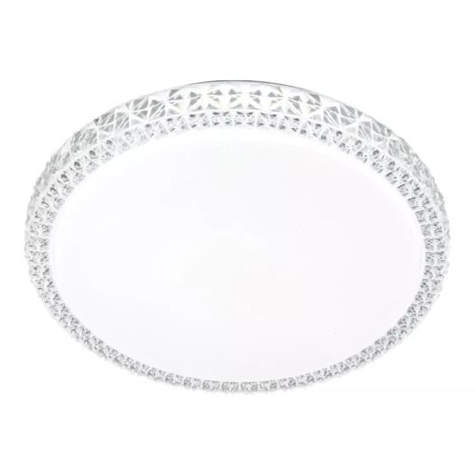 PLAFON DE SOBREPOR LED CRISTAL REDONDO MULTITEMPERATURA 60W Ø38X6,5CM TRANSPARENTE | SL ILUMINAÇÃO 2010/38-355 PLAFON DE SOBREPOR LED CRISTAL REDONDO MULTITEMPERATURA 60W Ø38X6,5CM TRANSPARENTE | SL ILUMINAÇÃO 2010/38-355