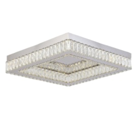 PLAFON DE SOBREPOR LED DIAMOND QUADRADO 3000K 24W BIVOLT 42X42CM CRISTAL E METAL CROMADO E TRANSPARENTE | SKYLIGHT SKY-3 PLAFON DE SOBREPOR LED DIAMOND QUADRADO 3000K 24W BIVOLT 42X42CM CRISTAL E METAL CROMADO E TRANSPARENTE | SKYLIGHT SKY-3