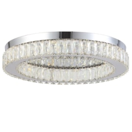 PLAFON DE SOBREPOR LED DIAMOND REDONDO 3000K 24W BIVOLT Ø42CM CRISTAL E METAL CROMADO E TRANSPARENTE | SKYLIGHT SKY-3063 PLAFON DE SOBREPOR LED DIAMOND REDONDO 3000K 24W BIVOLT Ø42CM CRISTAL E METAL CROMADO E TRANSPARENTE | SKYLIGHT SKY-3063