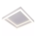 PLAFON DE SOBREPOR LED DOBBY QUADRADO 3000K 56W BIVOLT 30X30X7,5CM ALUMÍNIO | USINA 19680/30LED3