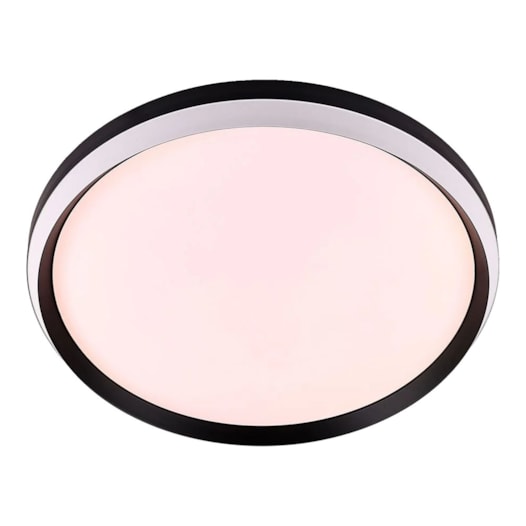 PLAFON DE SOBREPOR LED DUAL REDONDO 3000K 36W BIVOLT Ø50X8CM METAL E ACRÍLICO BRANCO E PRETO | USINA IMPORTS UI20310/50PTBT PLAFON DE SOBREPOR LED DUAL REDONDO 3000K 36W BIVOLT Ø50X8CM METAL E ACRÍLICO BRANCO E PRETO | USINA IMPORTS UI20310/50PTBT