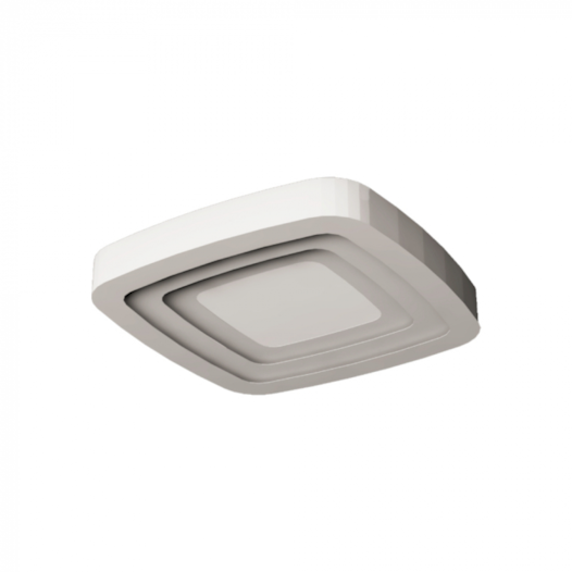 PLAFON DE SOBREPOR LED ECO QUADRADO 3000K 20W 220V 45X45X8,5CM METAL | BELLA ITALIA PL6500-220