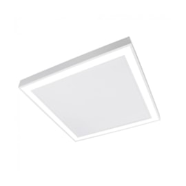 PLAFON DE SOBREPOR LED FIT EDGE QUADRADO 4000K 33,6W BIVOLT 42X42X4CM ALUMÍNIO E ACRÍLICO | NEWLINE PL0123LED4 PLAFON DE SOBREPOR LED FIT EDGE QUADRADO 4000K 33,6W BIVOLT 42X42X4CM ALUMÍNIO E ACRÍLICO | NEWLINE PL0123LED4