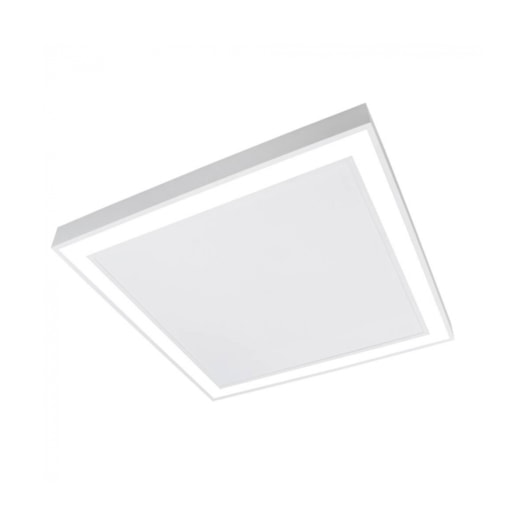 PLAFON DE SOBREPOR LED FIT EDGE QUADRADO 4000K 33,6W BIVOLT 42X42X4CM ALUMÍNIO E ACRÍLICO | NEWLINE PL0123LED4