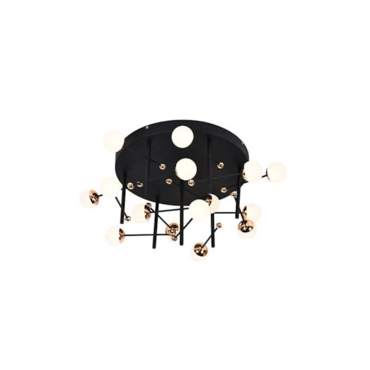 PLAFON DE SOBREPOR LED FUXICO AÇO, ALUMÍNIO E ACRÍLICO DOURADO, PRETO E FOSCO 45W 3000K | BELLA ILUMINAÇÃO JU005 PLAFON DE SOBREPOR LED FUXICO AÇO, ALUMÍNIO E ACRÍLICO DOURADO, PRETO E FOSCO 45W 3000K | BELLA ILUMINAÇÃO JU005