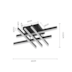 PLAFON DE SOBREPOR LED HASH 3000K 38W BIVOLT 65X65X13,5CM ALUMÍNIO PRETO | NORDECOR 2161