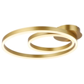 PLAFON DE SOBREPOR LED HYPNOSIS REDONDO 3000K 50W BIVOLT Ø50CM METAL DOURADO | SKYLIGHT SKY-3077DO PLAFON DE SOBREPOR LED HYPNOSIS REDONDO 3000K 50W BIVOLT Ø50CM METAL DOURADO | SKYLIGHT SKY-3077DO