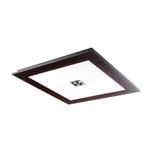 PLAFON DE SOBREPOR LED INFINITY QUATRO FOCOS 3000K 34W BIVOLT 48X48X4CM | SPOTLINE 1054/48-3000K