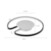 PLAFON DE SOBREPOR LED JACY REDONDO 3000K 34W BIVOLT Ø50X5,5CM PRETO E BRANCO | NORDECOR 2152