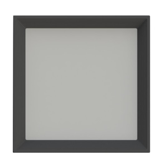 PLAFON DE SOBREPOR LED JET BLACK RECUADO QUADRADO 3000K 25W BIVOLT 5X30X30CM BRANCO E PRETO | SAVEENERGY SE-240.2655