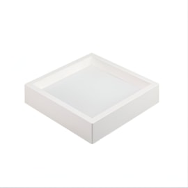 PLAFON DE SOBREPOR LED KAIS QUADRADO 3000K 24W BIVOLT 28,2X28,2X4,6CM POLICARBONATO BRANCO | NORDECOR 4249 PLAFON DE SOBREPOR LED KAIS QUADRADO 3000K 24W BIVOLT 28,2X28,2X4,6CM POLICARBONATO BRANCO | NORDECOR 4249