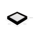PLAFON DE SOBREPOR LED KAIS QUADRADO 4000K 18W BIVOLT 21X21X4,6CM POLICARBONATO PRETO | NORDECOR 4253
