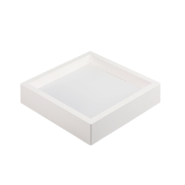 PLAFON DE SOBREPOR LED KAIS QUADRADO 4000K 24W BIVOLT 28,2X28,2X4,6CM POLICARBONATO BRANCO | NORDECOR 4250