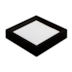 PLAFON DE SOBREPOR LED KAIS QUADRADO 4000K 24W BIVOLT 28,2X28,2X4,6CM POLICARBONATO PRETO | NORDECOR 4256