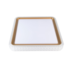 PLAFON DE SOBREPOR LED KENLE QUADRADO DIMERIZÁVEL 36W BIVOLT DOURADO FOSCO | NORDECOR 2668