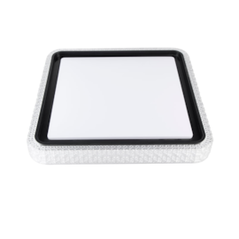 PLAFON DE SOBREPOR LED KENLE QUADRADO DIMERIZÁVEL 36W BIVOLT PRETO | NORDECOR 2667