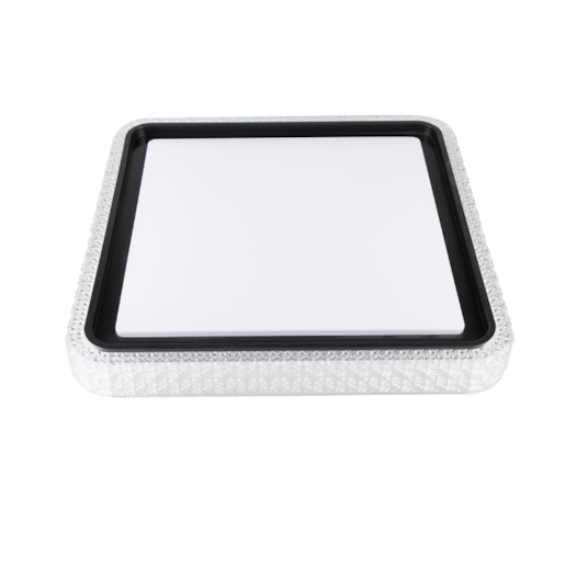 PLAFON DE SOBREPOR LED KENLE QUADRADO DIMERIZÁVEL 36W BIVOLT PRETO | NORDECOR 2667