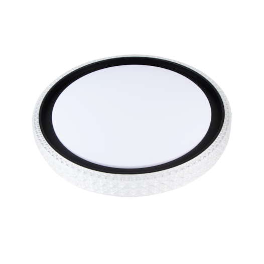 PLAFON DE SOBREPOR LED KENLE REDONDO DIMERIZÁVEL MULTITEMPERATURA 36W BIVOLT PRETO | NORDECOR 2664